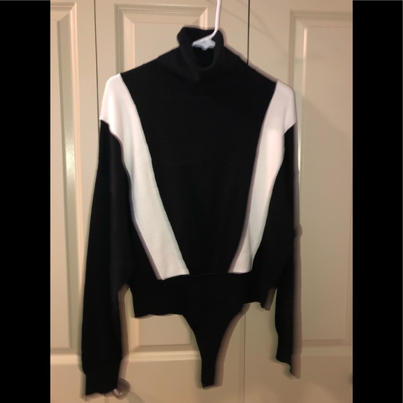 RtA Isla color block bodysuit L Nwot - Picture 4 of 5
